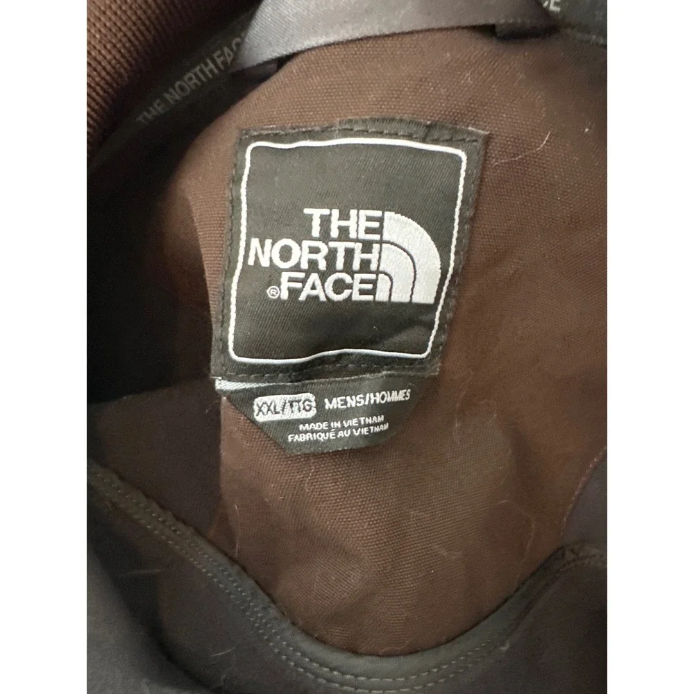 The North Face Plaid Fleece Full Zip Jacket Men's XXL Vintage Tweed